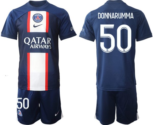 DONNARUMMA #50 Moški Nogometni dresi Paris Saint-Germain PSG Domači 2023 Kratek Rokav + Kratke hlače