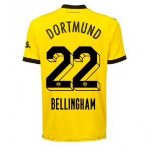 Moški Nogometni dresi Borussia Dortmund Domači 2023-24 Kratek Rokav Jude Bellingham 22