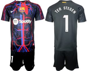 Moški Nogometni dresi kompleti Patta x FC Barcelona 2023-2024 Marc-Andre ter Stegen 1