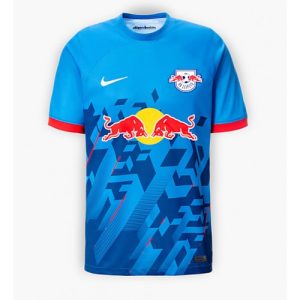 Poceni Moški Nogometni dresi RB Leipzig Tretji 2023-2024 modra Kratek Rokav