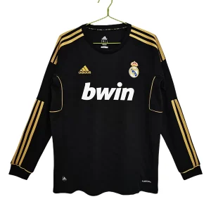 Retro Nogometni dresi Real Madrid Gostujoči Črna Dolgi Rokav 2011-12