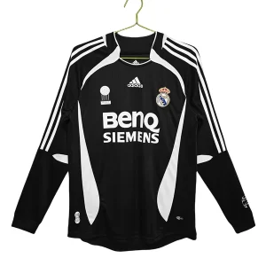 Retro Nogometni dresi Real Madrid Tretji Črna Dolgi Rokav 2006-07